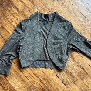 Bronze Metallic Cropped shrug